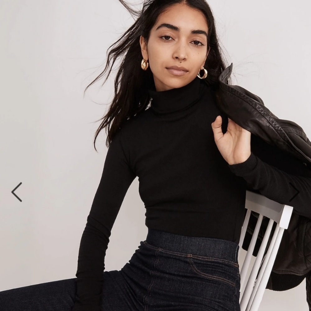 Madewell black turtleneck bodysuit NWT!
